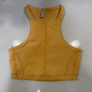 Zara Mustard Crop Top